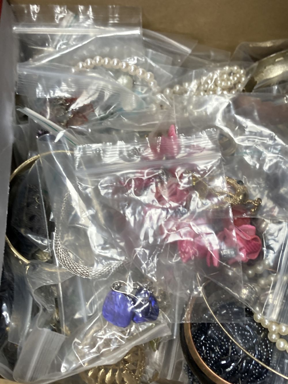 A large quantity of modern costume jewellery.